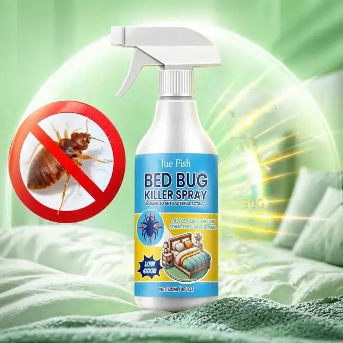 Jue-Essential Oil Bed Bug Spray - Bug Killer Indoor, Insect Deterrent, Long-Lasting Home Pest Control, Kills Lice & Mites, for Bedrooms & Dorm Beds
