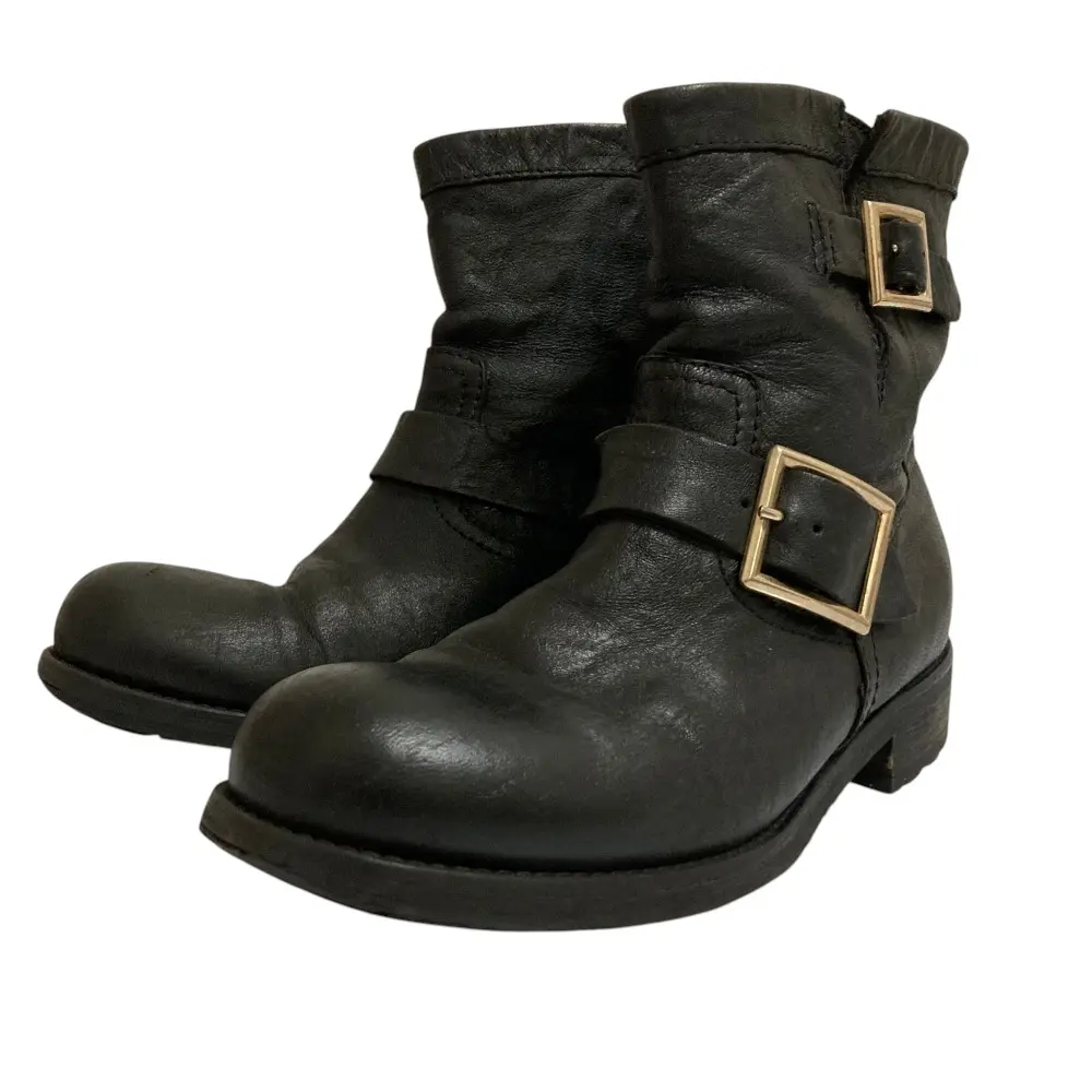 Pre-owned JIMMY CHOO Other Small Leather Goods Leather Engineer Boots