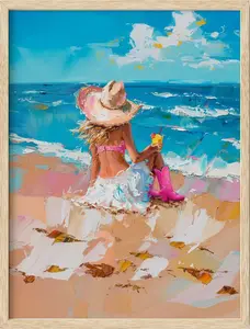 Ocean Cowgirl Poster - Artistic Wall Decor Print for Room Aesthetic and Vibe