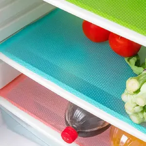 7 PCS Shelf Mats Refrigerator Liners Washable Refrigerator Pads Fridge Mats Drawer Placemats Home Kitchen Gadgets Accessories Organization for Top Freezer(2green+2pink+3blue)