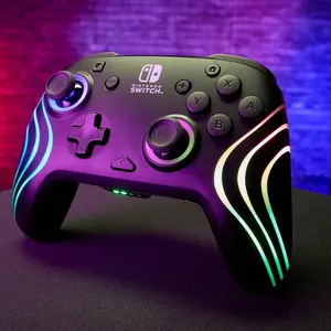 PDP Afterglow Wave Wireless Controller – Advanced RGB Lighting, Mappable Buttons, Rechargeable Battery, Motion Control