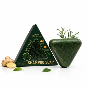 Shampoo, strengthens hair roots, reduces hair loss, uses Polygonum multiflorum, ginseng, and Usman grass side cypress leaves to fix hair Haircare Product Hair Soap