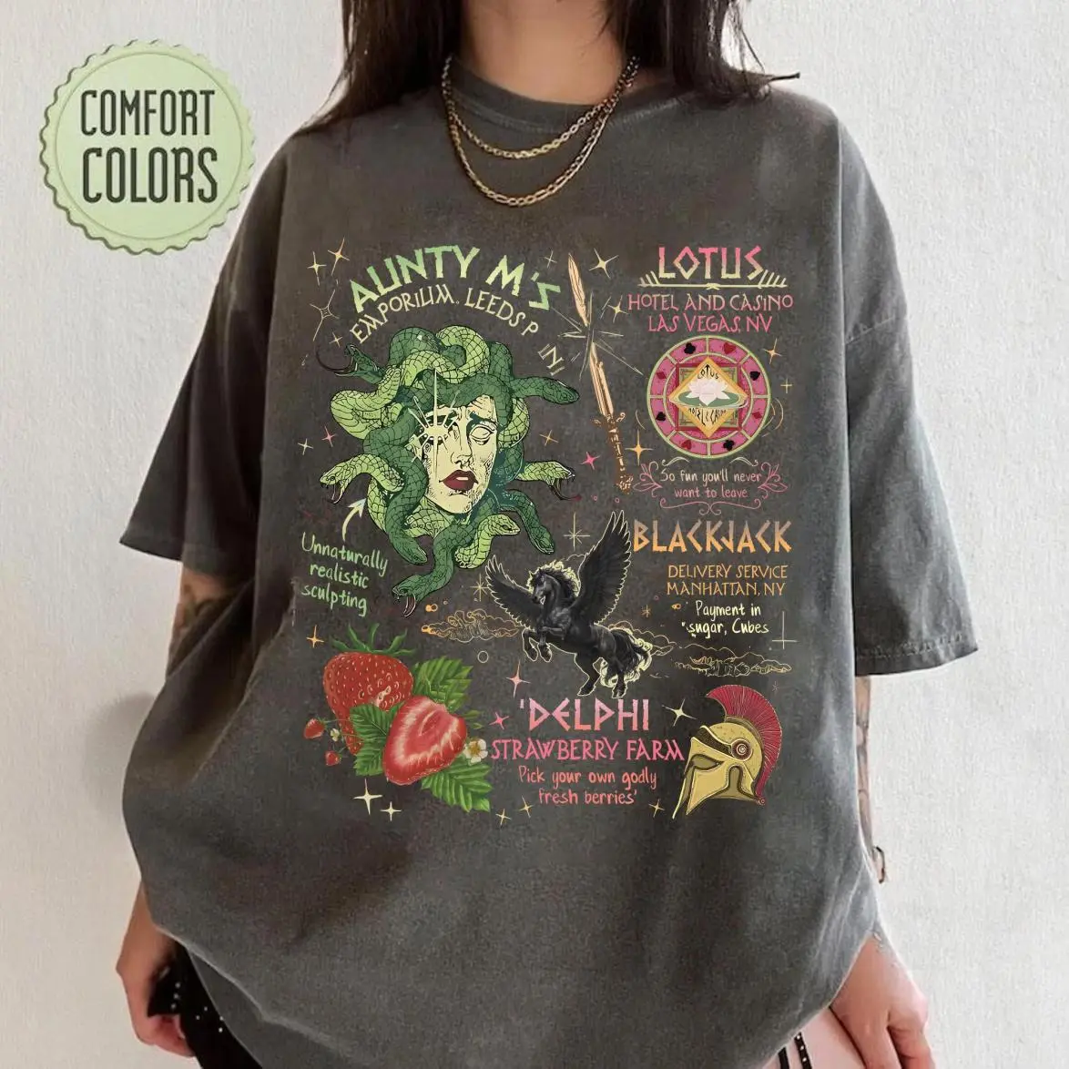 Comfort Colors® Percy Jackson Camp Half Blood Shirt, Long Island Sound Shirt, Percy Jackson And Olympians, Heroes Of Olympus Book Lover Gift, Full Color Range, Find Your Perfect Shade, Casual Style