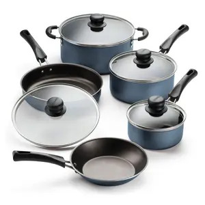 9-Piece Blue  Nonstick Cookware Set, Non-Toxic High-Quality Pots and Pans for Versatile Home Cooking