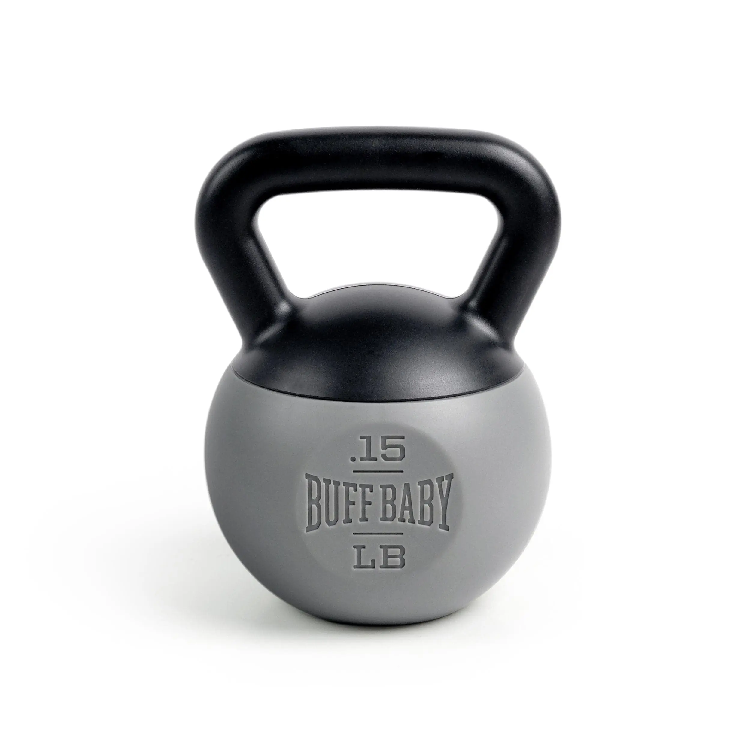 BUFF BABY Kettlebell Rattle, Gentle Rattle Sound Natural Hand Grips, Baby Shower Gift, Gift for Fitness Lovers