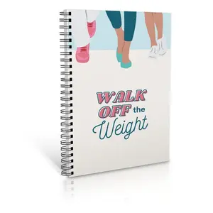 Walk Off The Weight Fitness Planner, 1 Count Notebook for Step Tracker, Walking Challenge Logbook, Weight Loss Journal, Weekly & Monthly Progress Charts for Women & Men