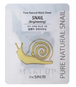 [THE SAEM] Pure Natural Mask Sheet (Snail Brightening) 20ml