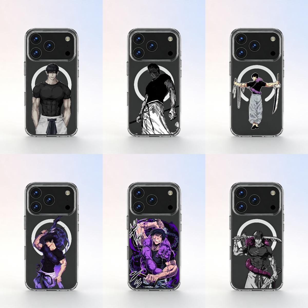 Magnetic phone case featuring the anime "Jujutsu Kaisen" for iPhone 17, 16, 15, 14, 13, 12, and 11 - Stylish design, the perfect holiday gift for fans!