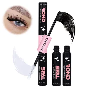 zanlufly 2in1 Lash Bond and Seal Waterproof Long-lasting Cosmetic Makeup Lash Glue FallFreshness