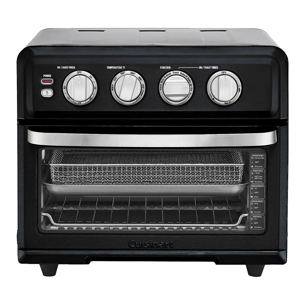 Cuisinart TOA-70MB Multifunction Air Fryer Toaster Oven with Grill, Convection Oven, Matte Black Kitchen Appliance, Multifunction Oven