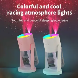 USB Plug Starry Night Sky Humidifier, Rotatable Colorful Lights USB Humidifier & Essential Oil Diffuser, Aromatherapy Humidifier, 280ML Capacity, Home Car Bedroom Use, Cool Mist Humidifier