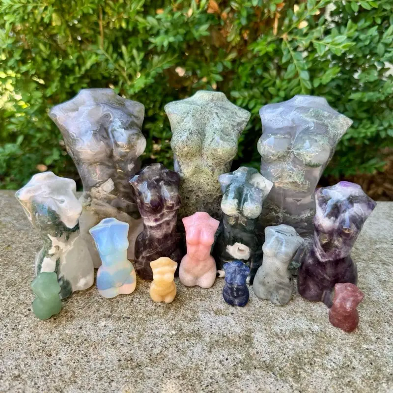 Crystal Goddess Body Carvings| Multiple Sizes| Choose Your Material Crystal Goddess Body Carvings| Multiple Sizes| Choose Your Material