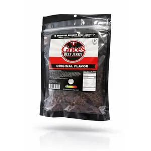 Grice's Premium Brisket Beef Jerky - 3 oz Made in the USA for Snacking & Sharing