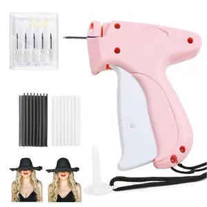 Quick Clothing Fixer, 1 Set Including 5 Counts Needles & 1000pcs Glue Needles,Quick Clothing Fixer,Handheld Sewing Machine,Quilt Tacking,Dress,Party