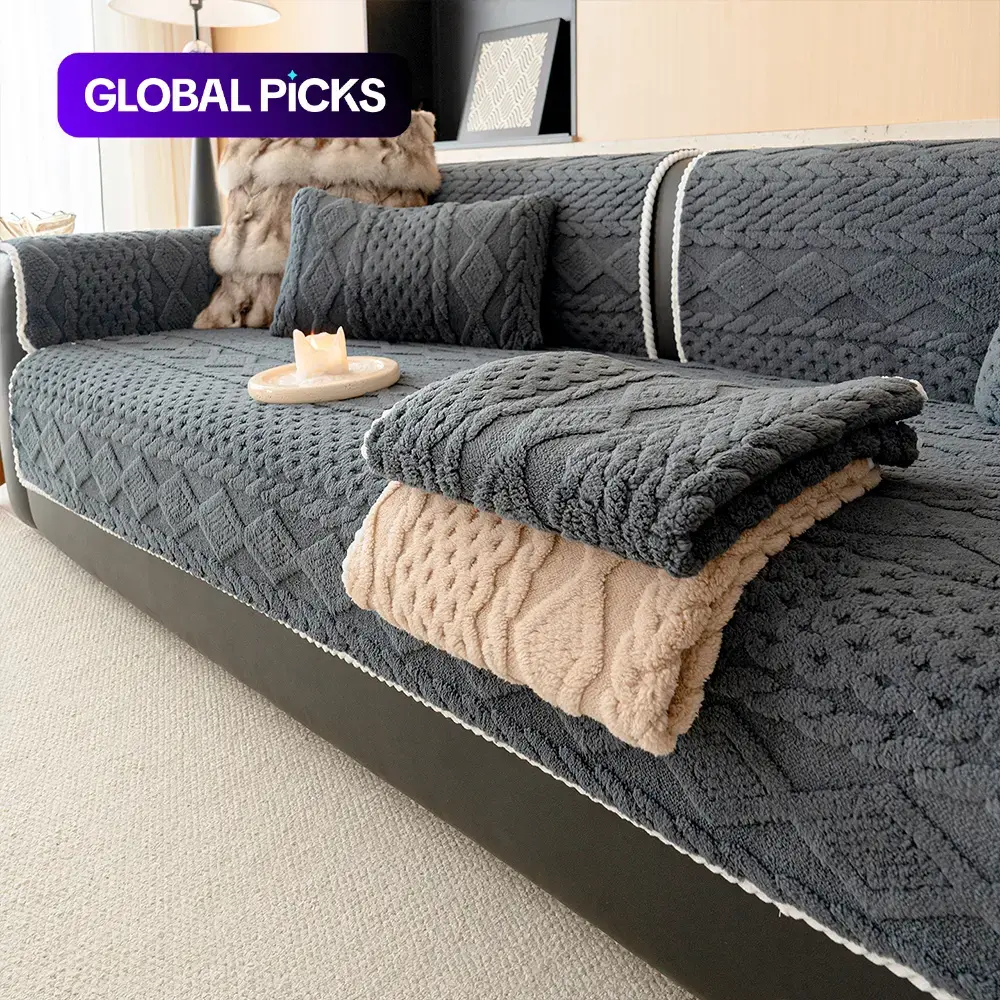 Non-Slip Sofa Couch Covers, Washable Couch Covers, Cushion Cover, Dustproof Seat Pad, Ideal for Living Room Decor, Hotel and Dormitory Room Decoration, Durable and Practical
