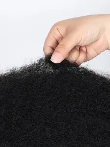 18-22 Inch African Curled Puffy Braid Hair Bundles, High-Temperature Fiber Extensions, Durable and Fade Resistant, All Seasons Use