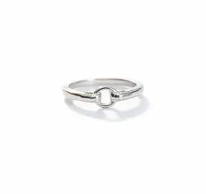 Sterling Silver Dainty Hammered Ring