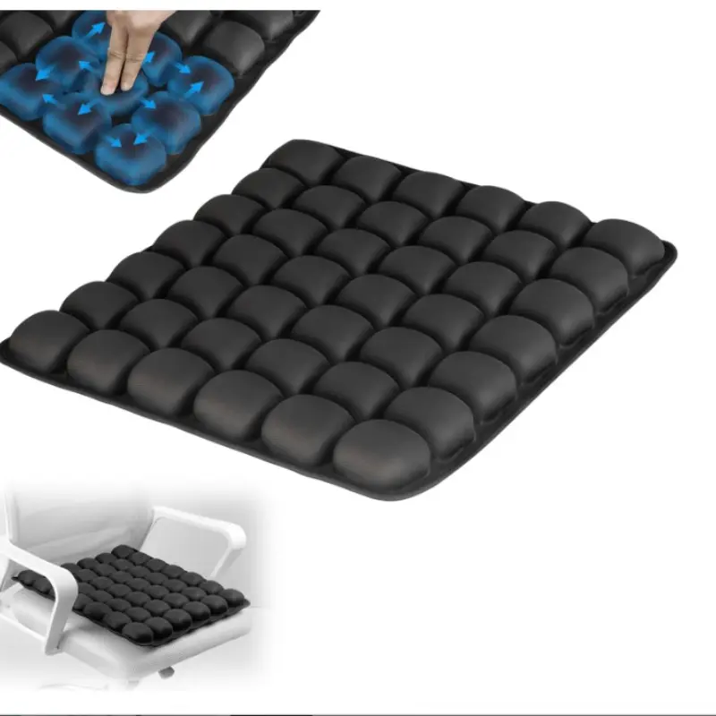 Airbag Decompression Seat Cushion for Home, Car and Office, Ideal for Long Sitting. 3D Inflatable Breathable Material Seat Pad for Computer Chairs.