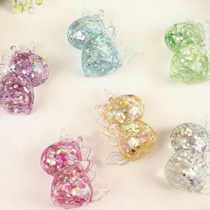 Creative Slow Bounce Malt Unicorn Sequins Squeeze Stress Relief Toy, Fun Pop Bubble Fidget Sensory Toy for Kids and Adults, Stress Relief Fidgeting