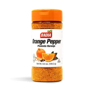Badia Orange Pepper Seasoning 6.5 oz Zesty Citrus Blend with Pepper Garlic & Onion for Chicken Seafood & Vegetables
