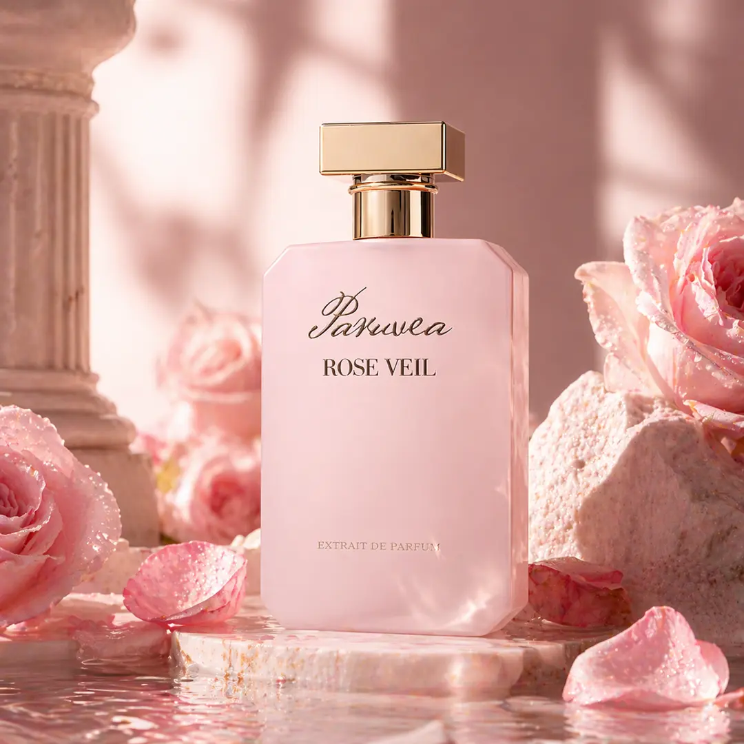 Paruvea Rose Veil Extrait De Parfum | Rose Lychee Peony Perfume for Women | Romantic Floral Vanilla Scent | Elegant Long Lasting Feminine Fragrance 100ml (3.4 fl oz),summer outifit,back to school