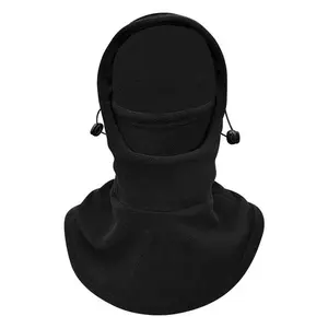 Unisex All-in-1 Fleece Winter Headgear - Windproof, Adjustable Pig Nose Buckle Cycling Hat, Ski Mask Scarf Beanie for Skiing, Youth Outdoor Sports