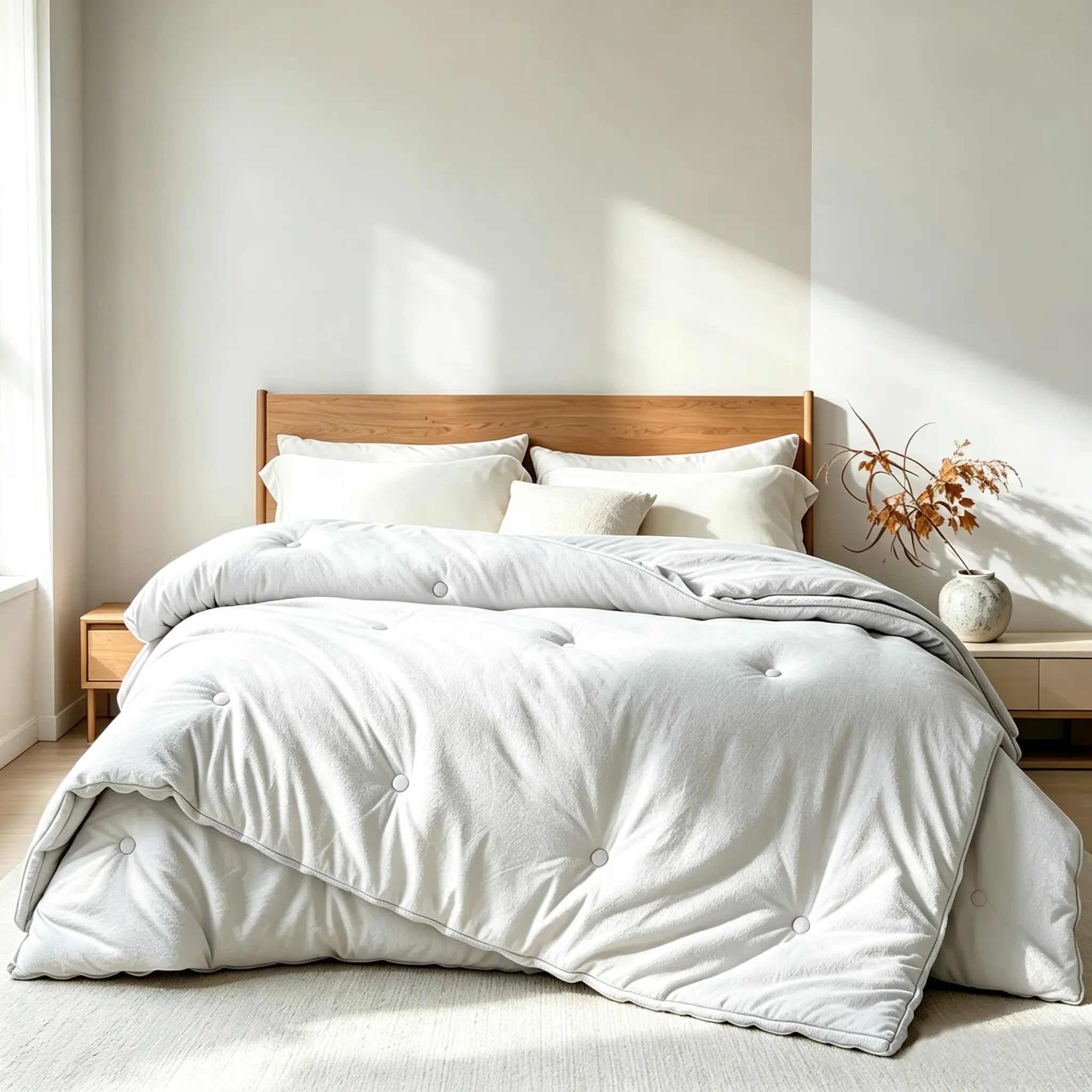 Havnna Removable Double-Layer Down Comforter - 2-in-1 Design for Easy Switching, Warm, Skin-Friendly, Wrinkle-Resistant, Soft Fluffy Filling, All Seasons Quilt, Machine Washable