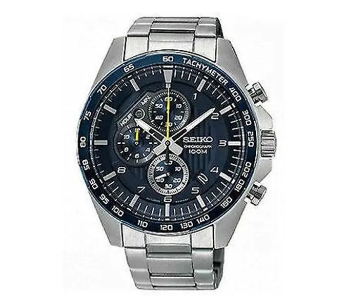 Seiko Men's Blue Dial Chronograph Sports Watch Seiko Men's Blue Dial Chronograph Sports Watch