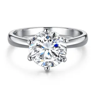 ��#12����ROSE��925 Sterling Silver Synthetic Moissanite rings