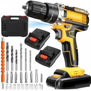 MRAEER Cordless Drill Tool Set 21V Electric Power Drill with 1.5AhLithium-ion Battery and Charger–USB/Type-C Rechargeable, Portable, All-in-One DIY & Home Toolbox Kit,Drill Driver Kit for Home Decoration,Repair And DIY ,gifts