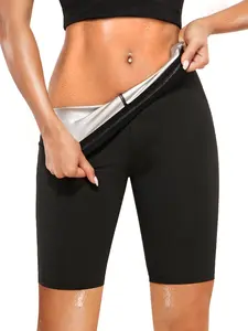 Women's Compression Leggings, Comfort Tummy Control Hot Sweat Sauna Effect Shorts, Shapewear Workout Shorts, Basic Women Shapewear Bottoms, Supportive Shapewear