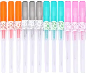 12PCS Mixed-size Catheter Piercing Needles,Disposable 14G 16G 18G 20G IV Catheter Hollow Needles for Ear Nose Belly Lip Eyebrow Tongue Nipple Cartilage Piercing