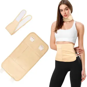 2 Pcs Reusable  Castor Oil Pack Wrap for Neck and Waist, Adjustable Elastic Strap Compress Packs Anti Oil Leak, Skincare Comfort