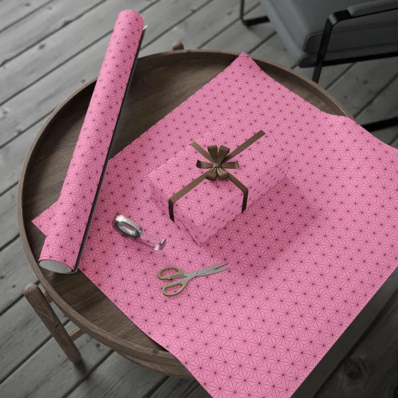 Cute Demon Slayer Nezuko of Kimetsu no Yaiba Yukata Kimono Pattern Wrapping Papers | Gift for him and her, Neutral | Anime, Weeaboo