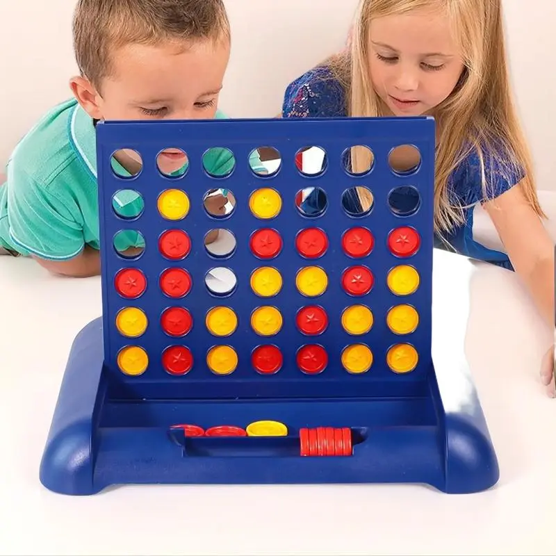 3D Four-in-a-Row Game, Early Education Educational Parent-Child Interactive Toy, Four-in-a-Row Tabletop Game, Children's Gift, Birthday Gift, Holiday Gift, Family Fun Game, Strategy Board Games
