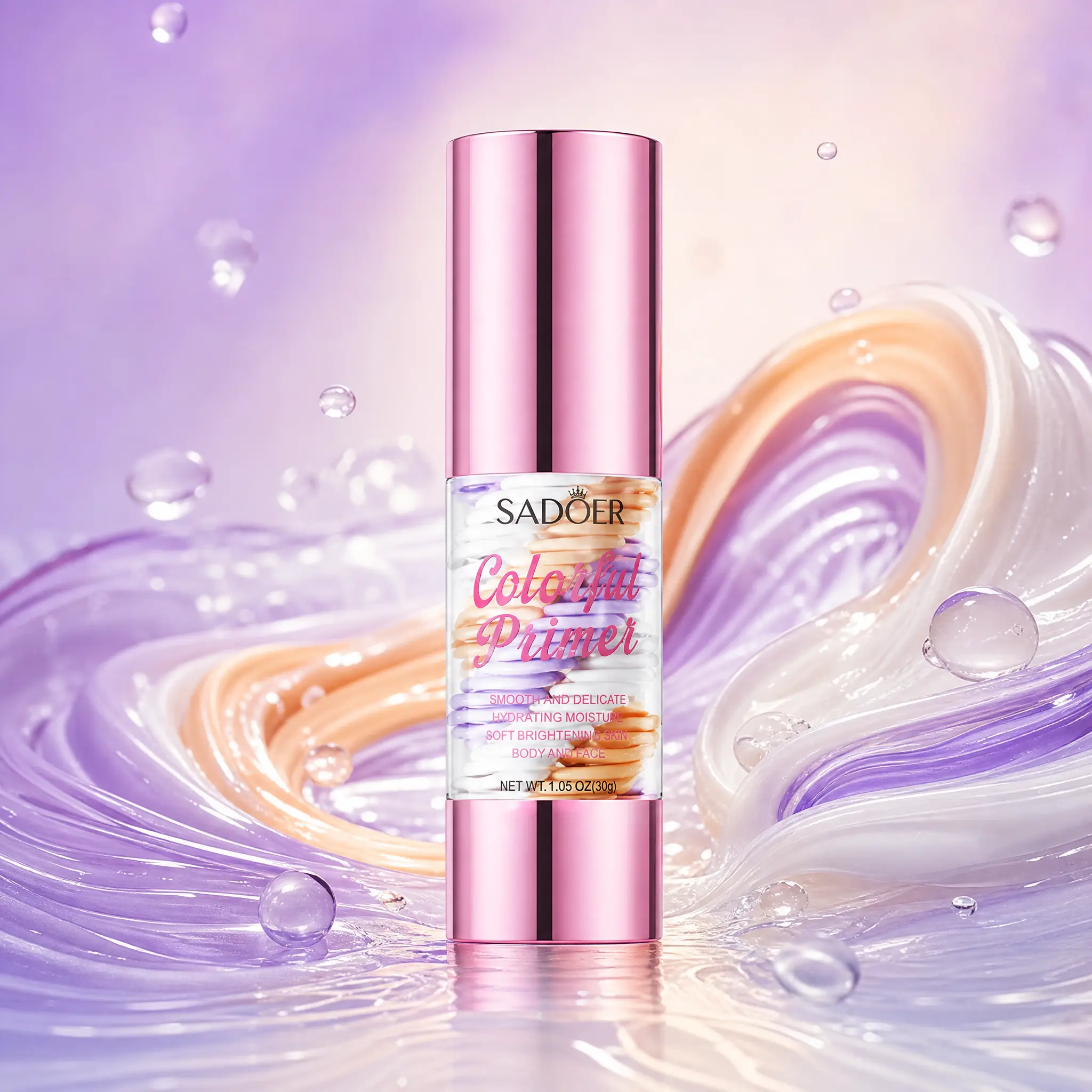 3-in-1 Hydrating Face Primer – Transparent Makeup Base for Smoothing, Tone-Evening, and a Natural Blurred Finish