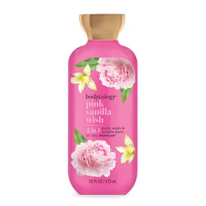 Bodycology 2-In-1 Body Wash & Bubble Bath, Pink Vanilla Wish, 16 Fl Oz PDC Wellness