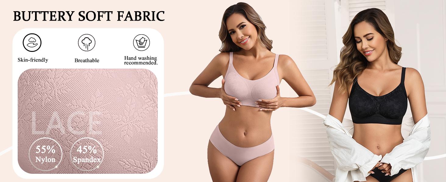 Bras for Women No Underwire Lace Seamless Bralette Jelly Wireless Bras Full Coverage Tshirt Everyday Bras Bras for Women No Underwire Lace Seamless Bralette Jelly Wireless Bras Full Coverage Tshirt Everyday Bras