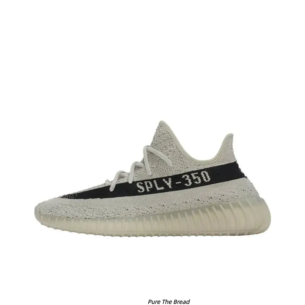Two Tone Off White Black Marled Knit Jogging Shoes With Black Letter Graphic Strip Ultra Soft Shock Absorbing Cream Translucent Wave Outsole Breathable Slip Resistant Casual Walking Trainers Unisex