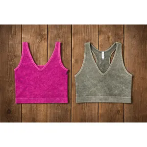 Racerback Ribbed Crop Tank