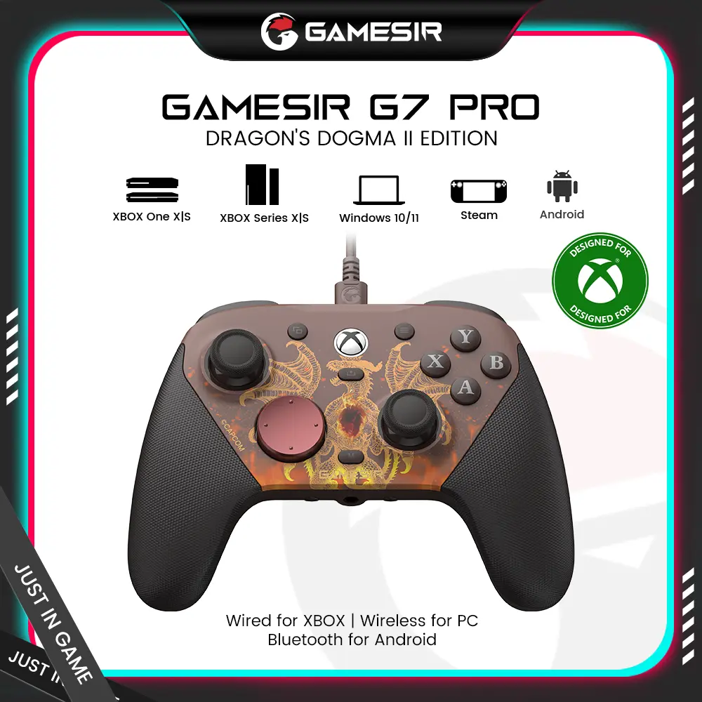 GameSir G7 Pro DRAGON’S DOGMA II Edition Controller – Wired for XBOX, Wireless for PC & Mobile