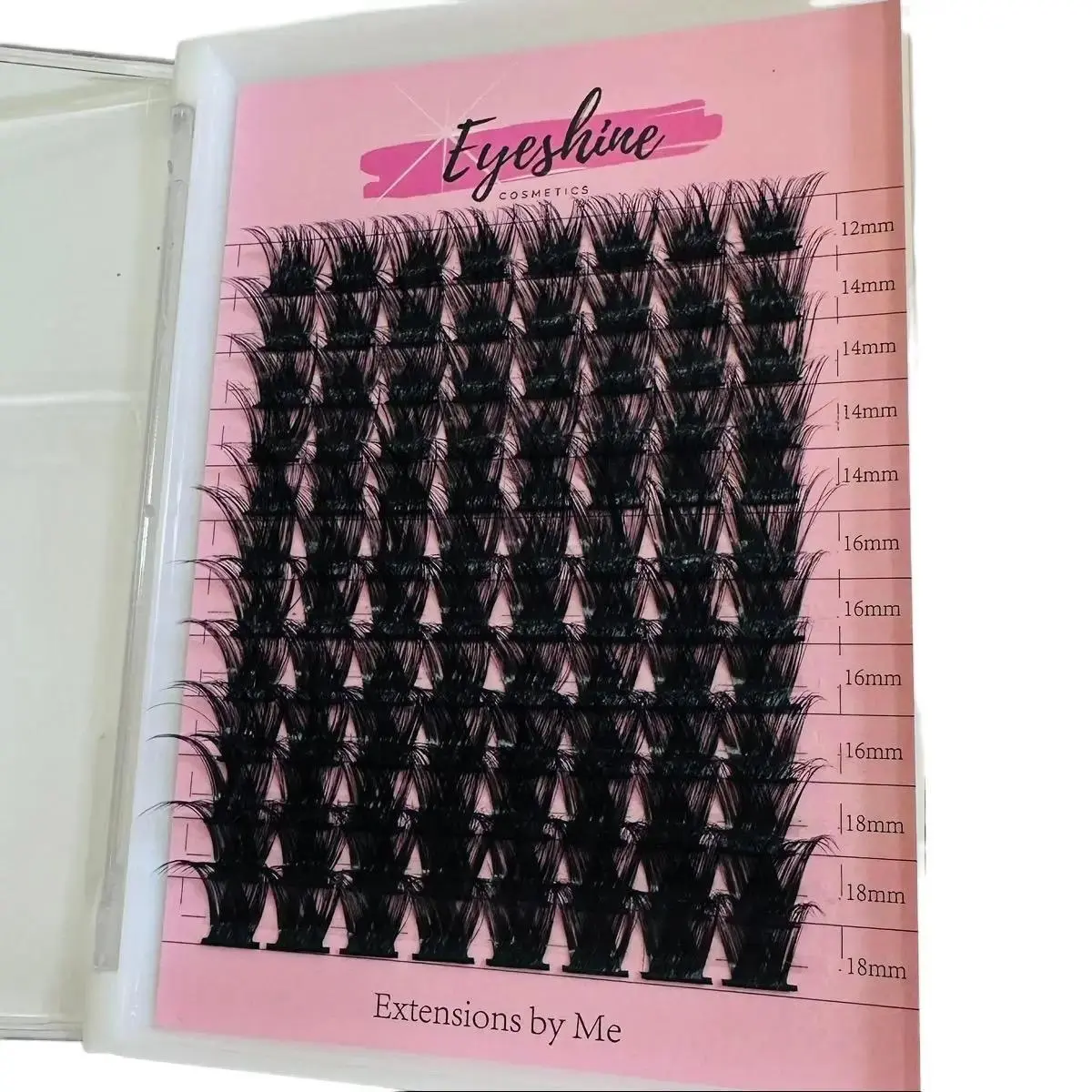 Eyeshine Lush lash (black 12-18mm) clusters ONLY glue sold separately Eyeshine Lush lash (black 12-18mm) clusters ONLY glue sold separately