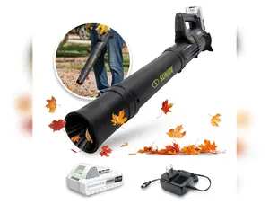 Sun Joe 24V-TB-LTE 24-Volt* IONMAX Cordless Compact Turbine Jet Blower | 100-MPH | 280-CFM | W/ 2.0-Ah Battery + Charger