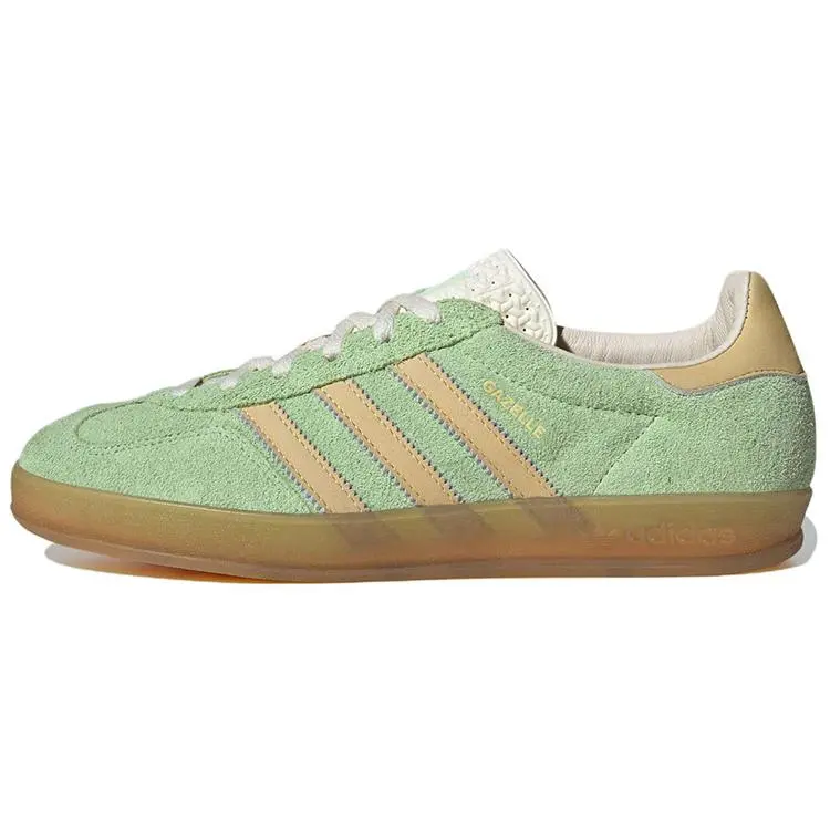 Adidas Originals Gazelle Green Spark Versatile Comfort Low Top Skate Shoes Unisex IE2948