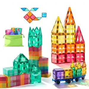 Magnetic Toy Set, Creative Magnetic Blocks, 40/100pcs Magnetic Tiles for Kids, DIY Construction Playset, Educational Gift for Boys & Girls