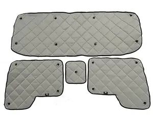 ZenEclipse Blackout Insulated Gray Window Covers for Kenworth W900 with Daylight Doors
