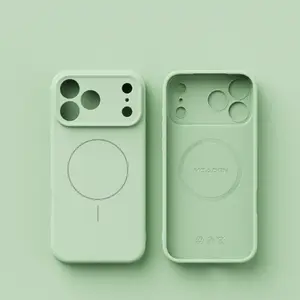 Liquid silicone phone case Strong Magnetic charging, supports magsafe Suitable for iPhone 17 16Plus 15 14 13 12Pro Max Protective Case with a High-End Minimalist Design