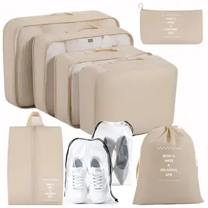 9 Pcs Packing Cubes for Suitcases, Travel Luggage Organizers, Essential Accessories, Shoe/toiletry/laundry Bags, Perfect Gift for Men/women