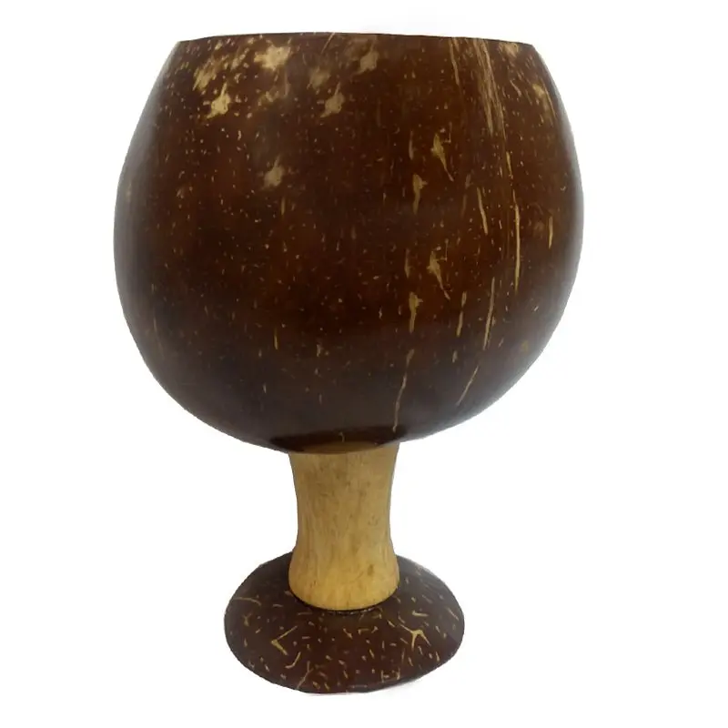 BarConic® 16 oz Earthy Coconut Coupe Cup Tumblers - Tropical Cocktail Kitchen Drinkware