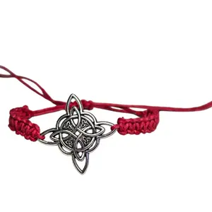 Red Witch Knot bracelet hand made